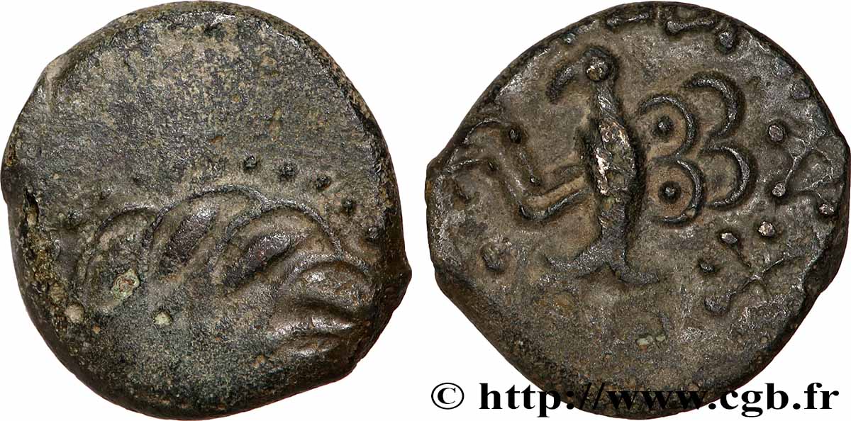 GALLIEN - SENONES (Region die Sens) Bronze YLLYCCI à l’oiseau, classe IV fSS/SS