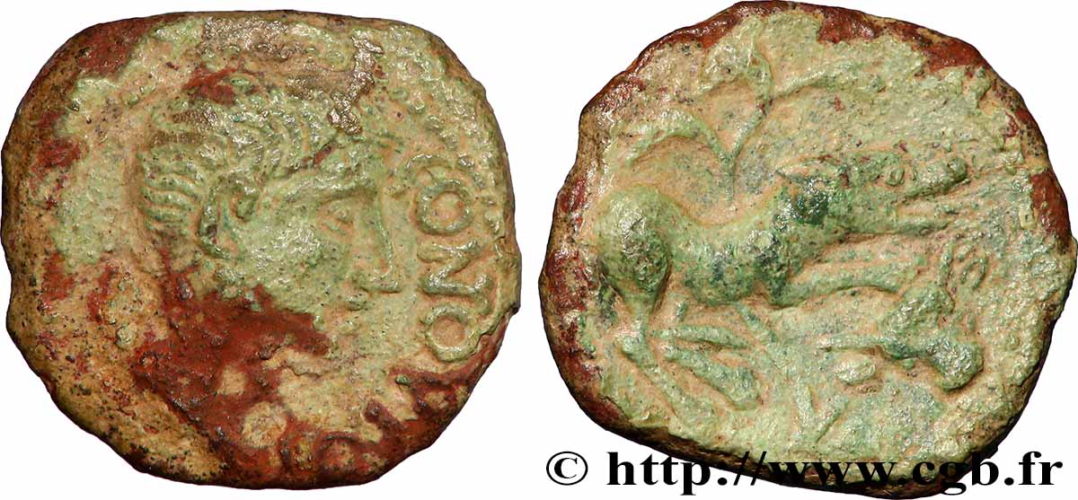GALLIEN - SANTONES / MITTELWESTGALLIEN - Unbekannt Bronze CONTOVTOS (quadrans) SS