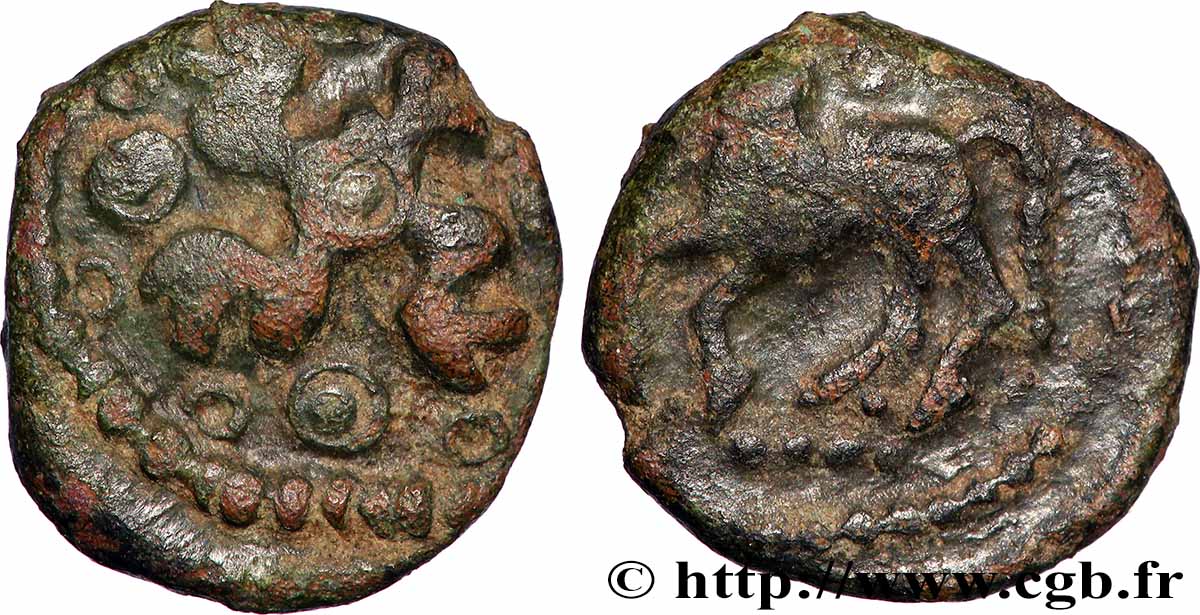 EBURONES (Currently Belgium) Bronze au swastika, AVAVCIA AU/VF