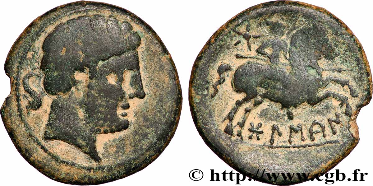 SPAIN - SUSSETANOS - BOLSKAN (OSCA/HUESCA) (Province of Huesca) Unité de bronze au cavalier ou as VF