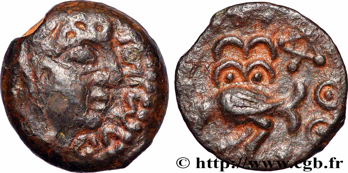 SÉNONS (région de Sens) Bronze GIAMILOS / SIINV à l’oiseau TTB