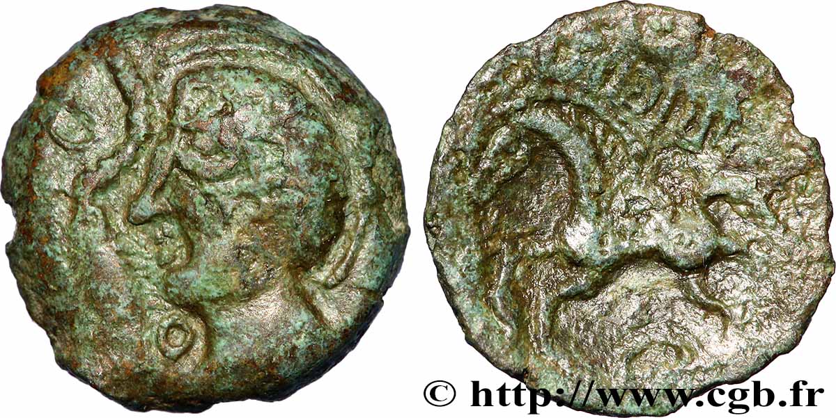 PAGUS CATUSLUGI - Sanctuaire de BOIS L ABBÉ (Seine-Maritime) Bronze VIIRICIVS, classe I TTB+