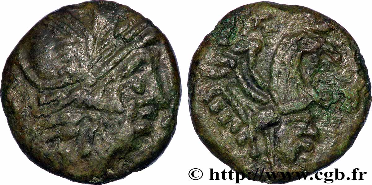 GALLIEN - BELGICA - BELLOVACI (Region die Beauvais) Bronze au coq, “type de Bracquemont” SS