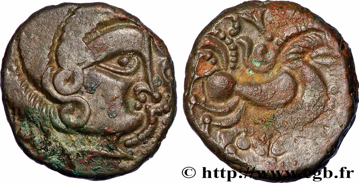 GALLIA - ARMORICA - CORIOSOLITÆ (Regione di Corseul, Cotes d Armor) Statère de billon, classe II au nez pointé q.SPL