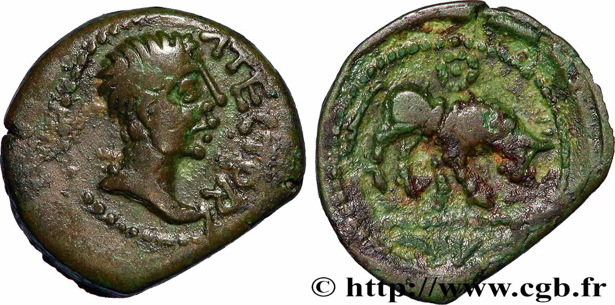 GALLIA - SANTONES / CENTROOESTE - Inciertas Bronze ATECTORI (quadrans) MBC+