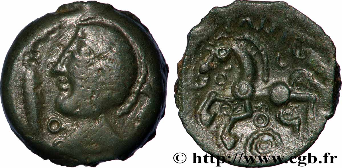 PAGUS CATUSLUGI - Sanctuaire de BOIS L ABBÉ (Seine-Maritime) Bronze VIIRICIVS, classe I TTB/SUP