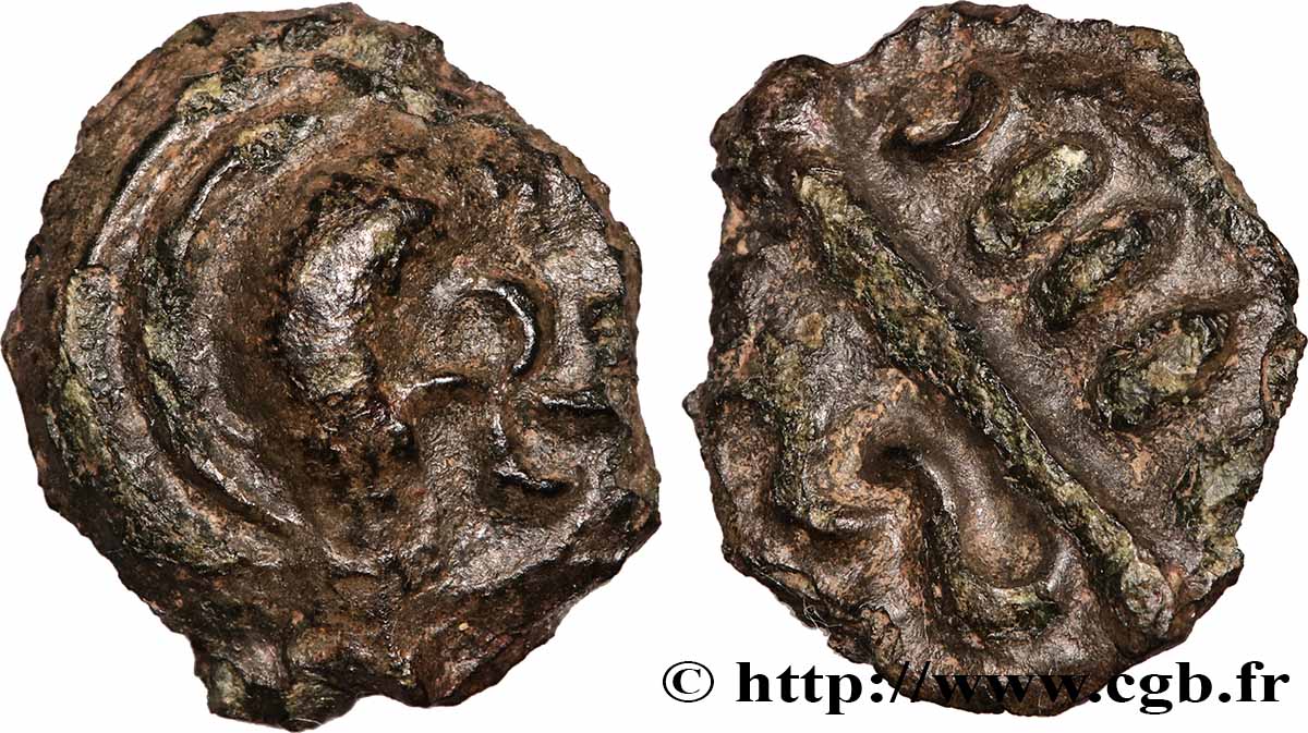 GALLIA - CALETI (Regione di Pays de Caux) Potin aux esses et aux chevrons, avers au swastika - revers varié q.SPL