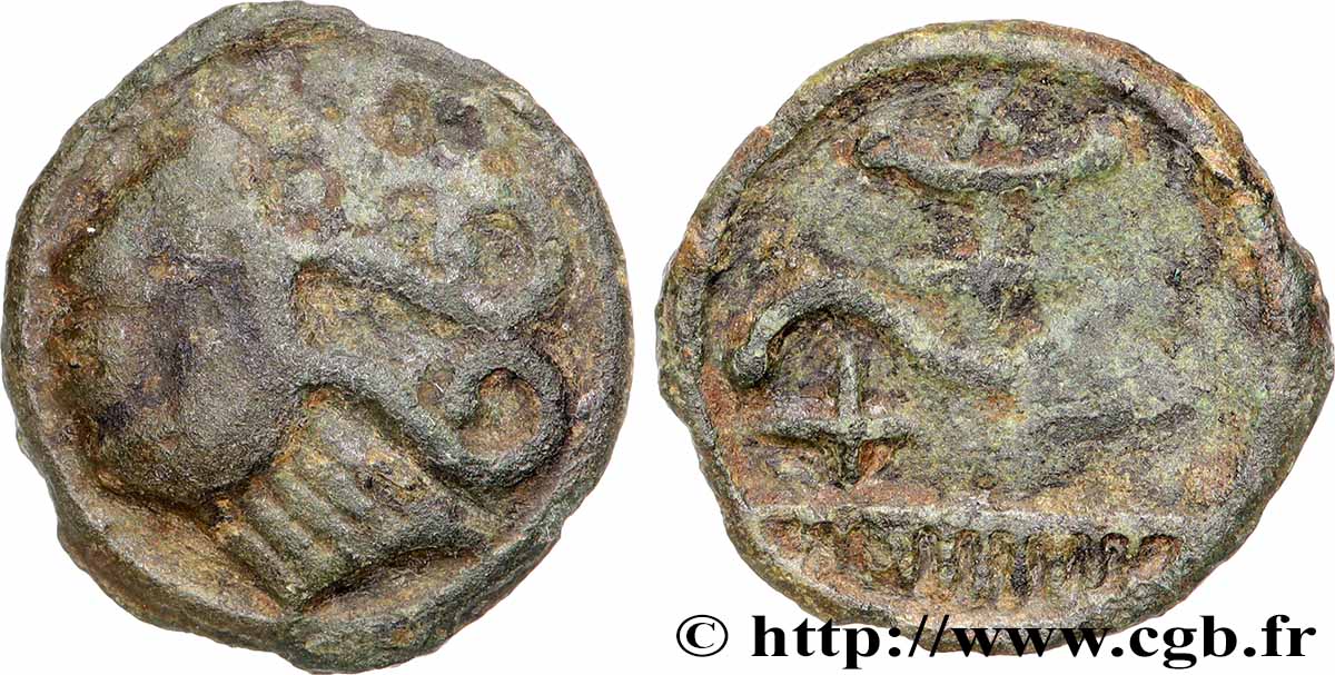 DUROCASSIS (Area of Dreux) Potin aux croisettes, coiffure aux globules VF