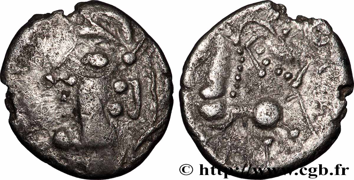 GALLIA - LEMOVICES (Area of Limoges) Hémi-drachme, avers et revers à gauche XF