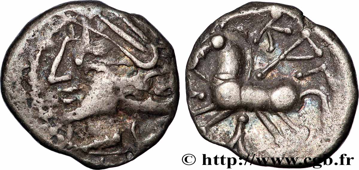 GALLIA BELGICA - LINGONES (Area of Langres) Denier KALETEDOY, B5 VF/XF