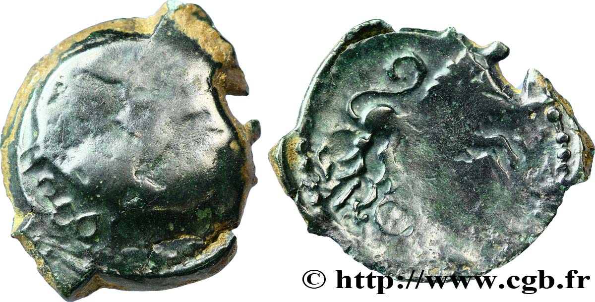 GALLIEN - BELGICA - MELDI (Region die Meaux) Bronze ROVECA, classe IVa SGE/fSS