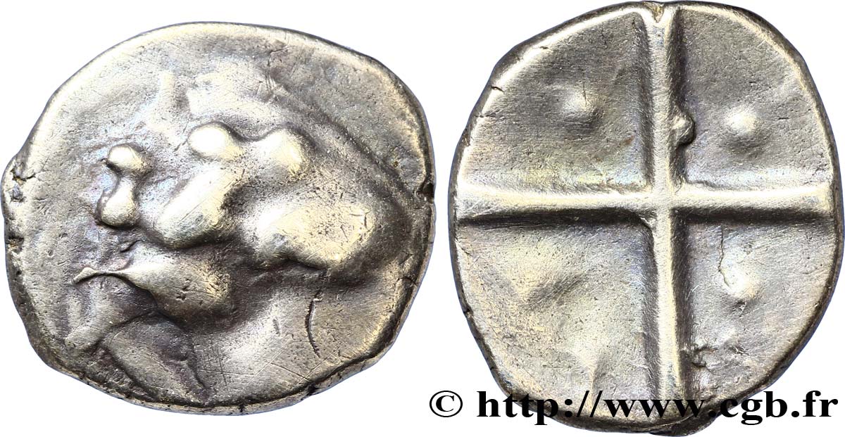 GALLIA - SOUTH WESTERN GAUL - LONGOSTALETES (Area of Narbonne) Drachme “au style languedocien”, type S. 289 VF