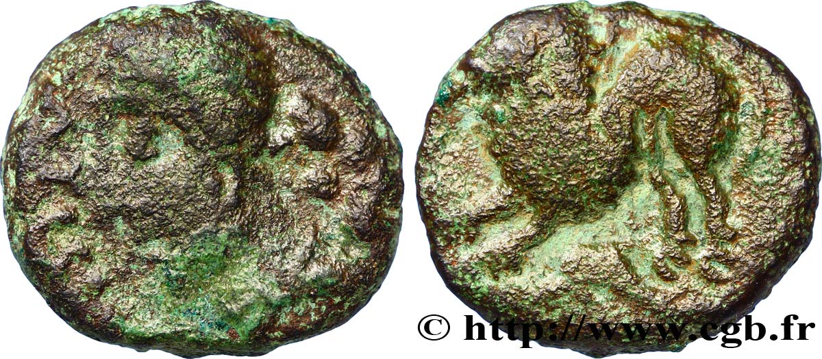 GALLIA BELGICA - REMI (Area of Reims) Bronze ATISIOS REMOS, classe II VF/VF