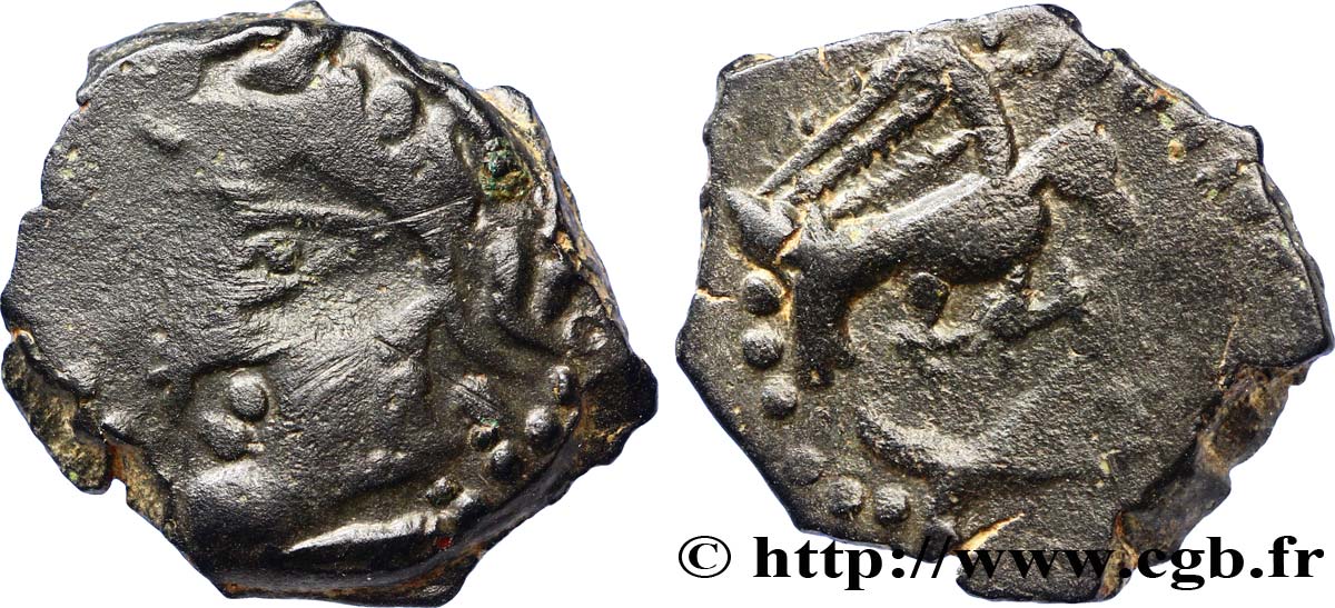 GALLIEN - BELGICA - BELLOVACI (Region die Beauvais) Bronze aux oiseaux, “type de Vendeuil-Caply” SS