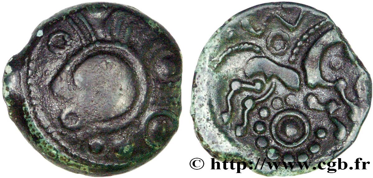 GALLIEN - AULERCI EBUROVICES (Region die Évreux) Bronze au cheval SS/VZ