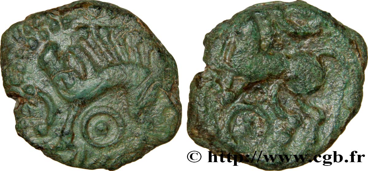 VELIOCASSES (Regione di Normandia) Bronze au cheval et au sanglier q.SPL/BB