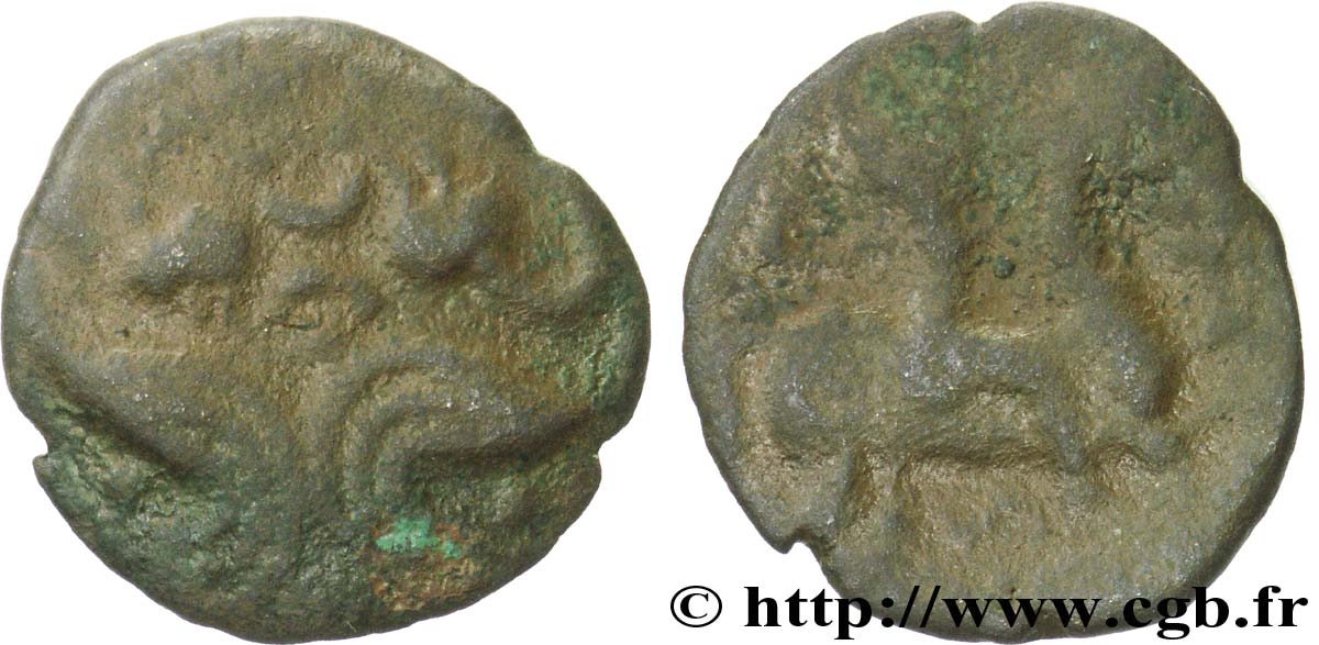 AMBIENS (Région d Amiens) Bronze IMONIO au cavalier et aux volutes B+