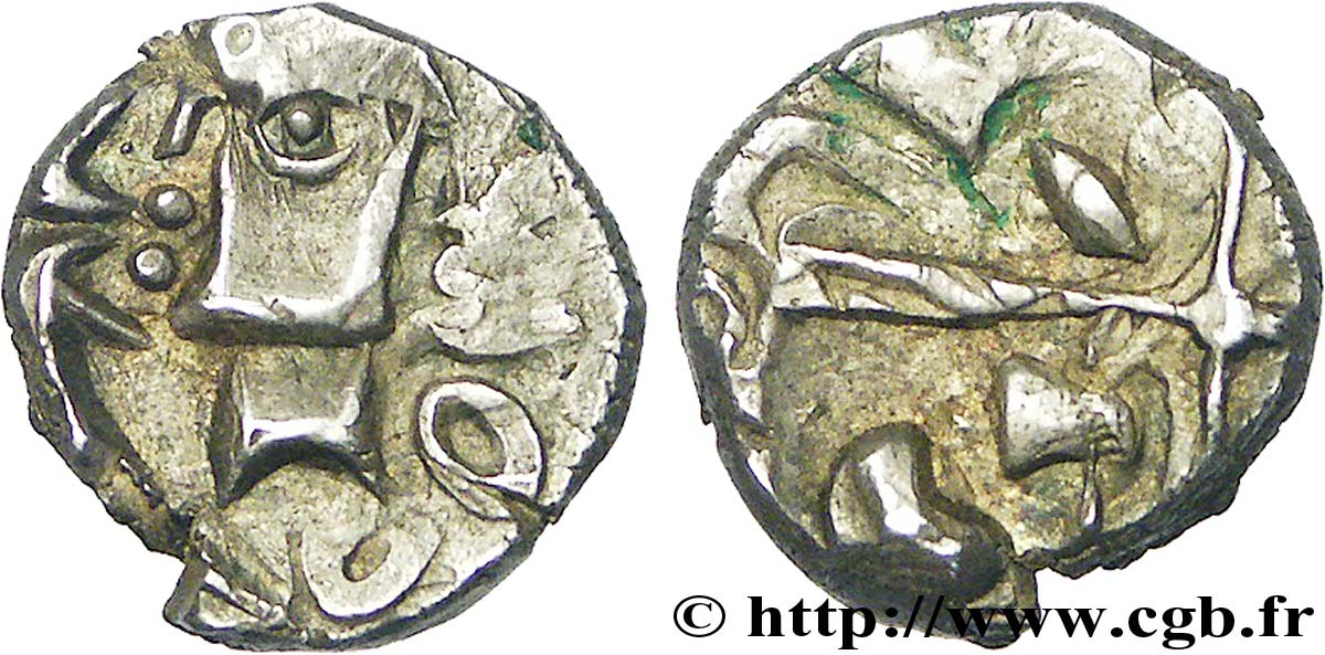 GALLIEN - SÜDWESTGALLIEN - VOLCÆ TECTOSAGES (Region die Toulouse) Drachme “à la tête cubiste”, S. 8 fVZ/SS
