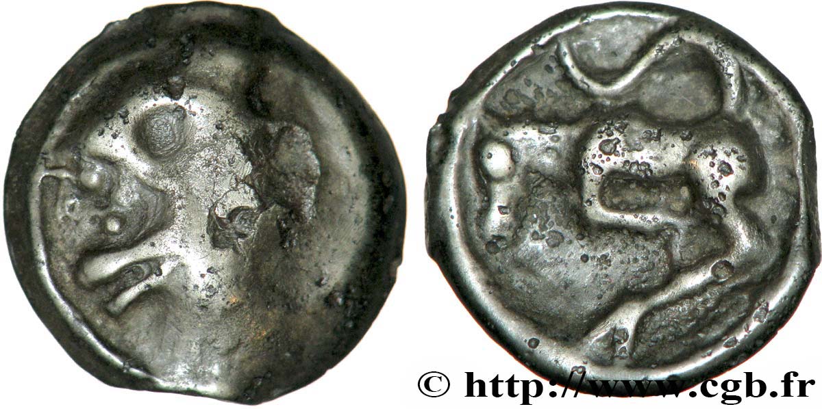 TURONES (Area of Touraine) Potin “à la tête diabolique” VF/XF