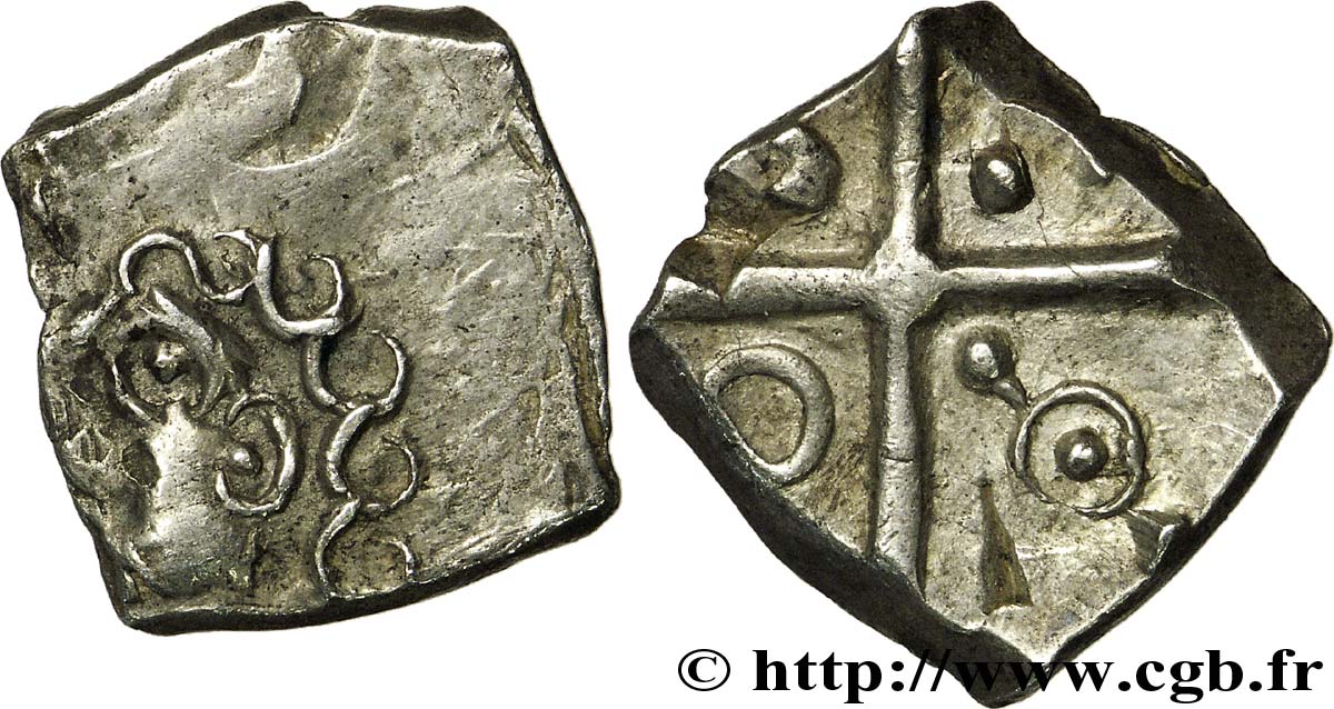 GALLIA - SOUTH WESTERN GAUL - SOTIATES (Area of Sos) Drachme à la tête bouclée du Causé , S. 236 AU