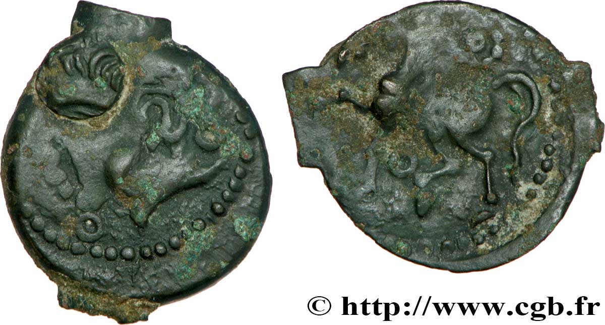 BITURIGES CUBI / MITTELWESTGALLIEN - UNBEKANNT Bronze ROAC, DT. 3716 et 2613 fSS/SS