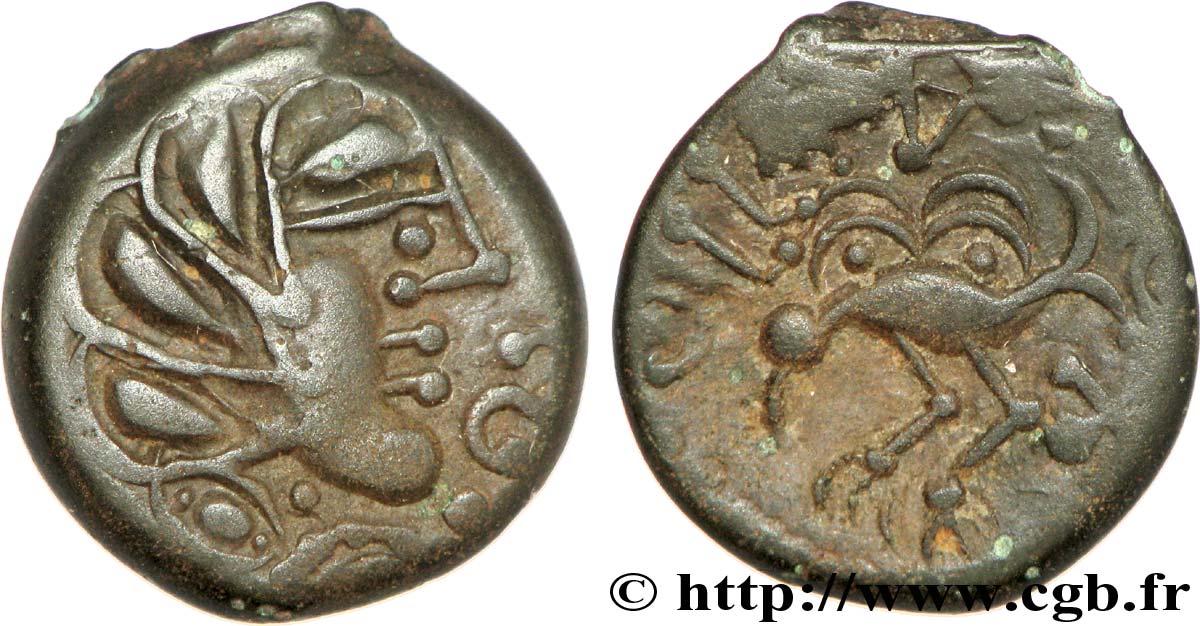 SÉNONS (région de Sens) Bronze YLLYCCI à l’oiseau, classe Va / Vc TTB