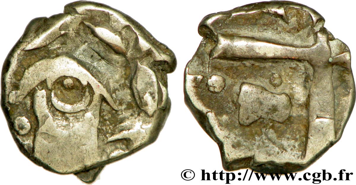 GALLIEN - SÜDWESTGALLIEN - VOLCÆ TECTOSAGES (Region die Toulouse) Drachme “à la tête cubiste”, S. 27 SS/fSS