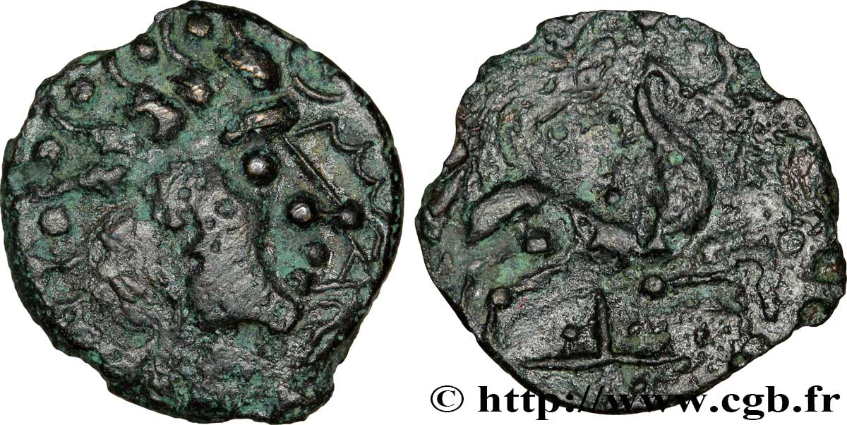 GALLIA - CARNUTES (Región de la Beauce) Bronze au pégase BC+/BC