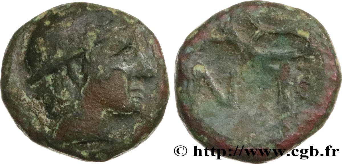 MASSALIA - MARSEILLES Bronze au caducée q.BB/MB