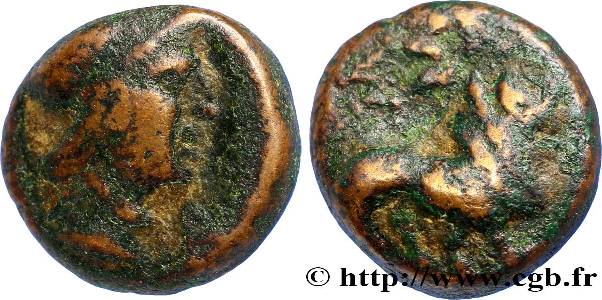 MASSALIA - MARSEILLES Petit bronze au lion q.BB