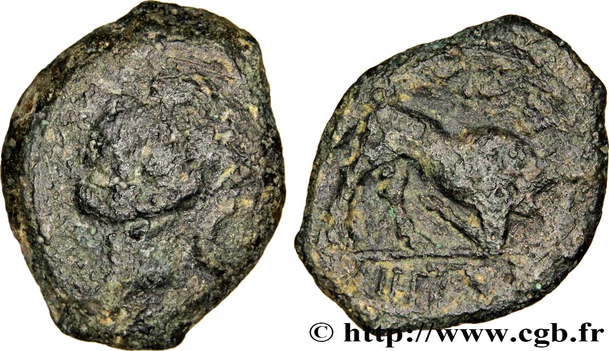 MASSALIA - MARSEILLES Petit bronze au taureau (hémiobole ?) q.MB/MB