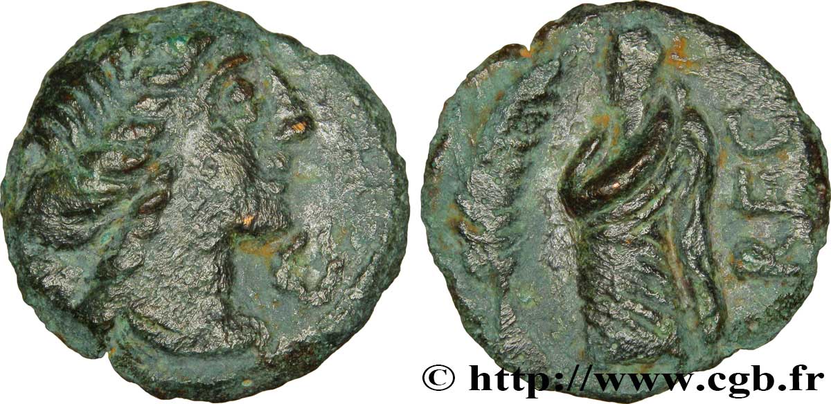 GALLIA - VOLCÆ ARECOMICI (Area of Nîmes) Bronze au Démos, VOLCAE AREC VF