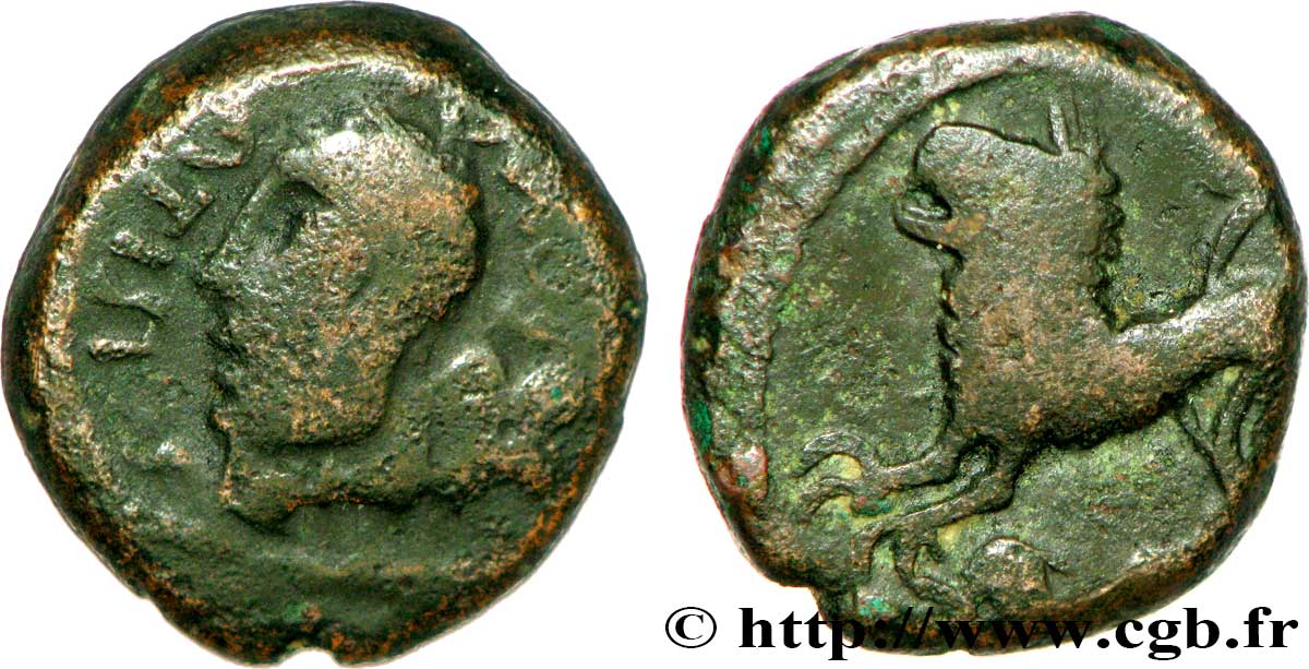 GALLIEN - BELGICA - REMI (Region die Reims) Bronze ATISIOS REMOS, classe II fSS/SS