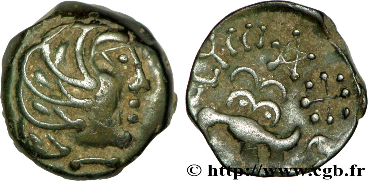 SÉNONS (région de Sens) Bronze YLLYCCI à l’oiseau, classe IV TTB+/TTB