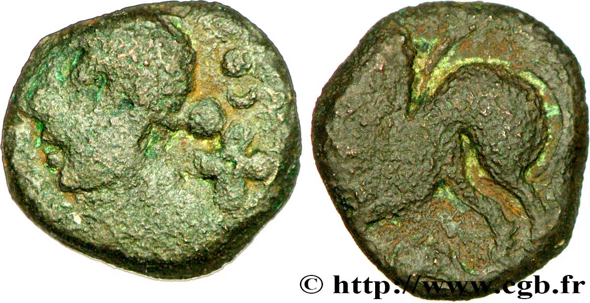 GALLIEN - BELGICA - REMI (Region die Reims) Bronze ATISIOS REMOS, classe II fSS/S