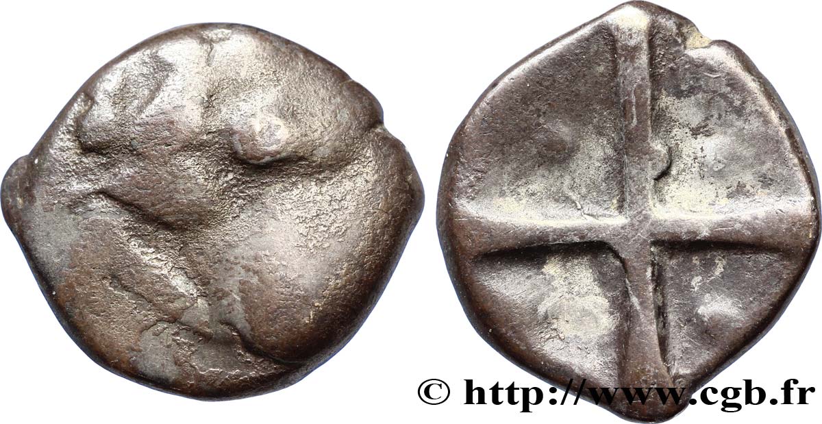 GALLIA - SOUTH WESTERN GAUL - LONGOSTALETES (Area of Narbonne) Drachme “au style languedocien”, S. 289 VF/VF