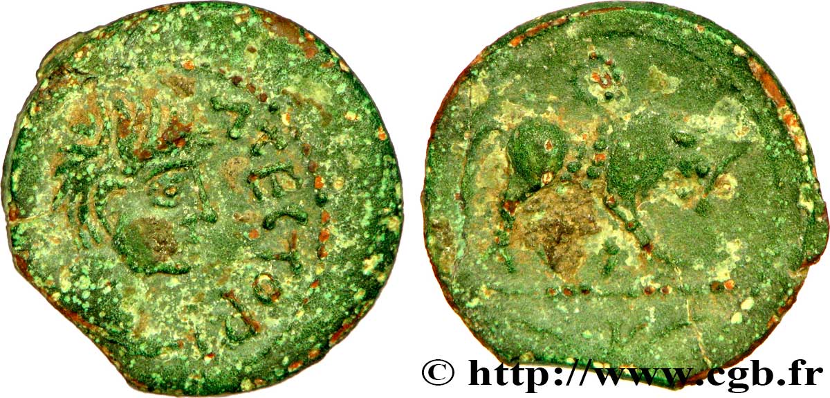 GALLIA - SANTONES / CENTROVESTE - Incerti Bronze ATECTORI (quadrans) q.BB