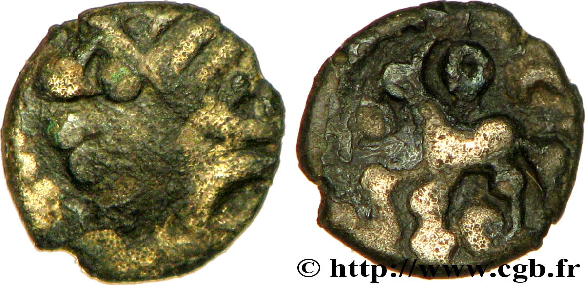GALLIA - SANTONES / MID-WESTERN, Unspecified Obole au cheval et aux annelets VF