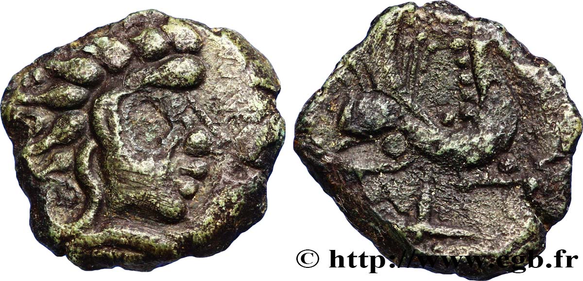 GALLIA - CARNUTES (Beauce area) Bronze au pégase XF/VF