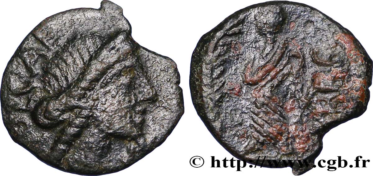 GALLIA - SUDOVESTE DE GALLIA - VOLCÆ ARECOMICI (Regione di Nima) Bronze au Démos, VOLCAE AREC q.BB/MB