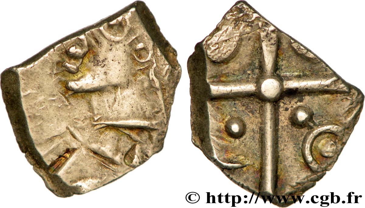 GALLIEN - SÜDWESTGALLIEN - SOTIATES (Region die Sos) Drachme à la tête bouclée du Causé , S. 239 SS/fVZ