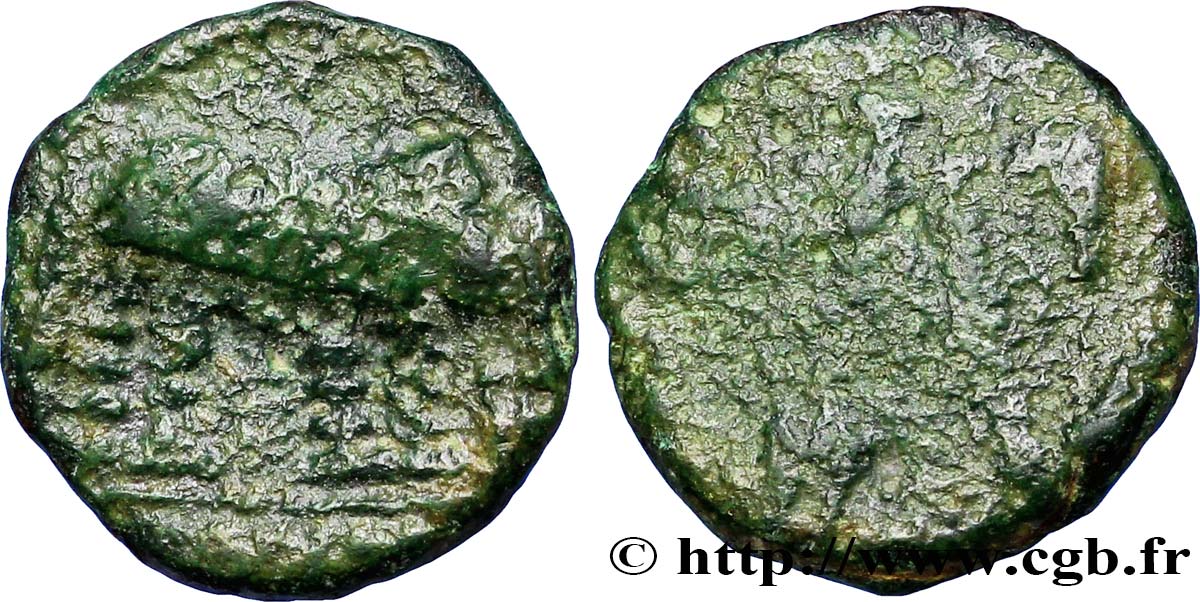 TREVIRI (Región de Treveri) Bronze HIRTIVS à l éléphant BC/RC+