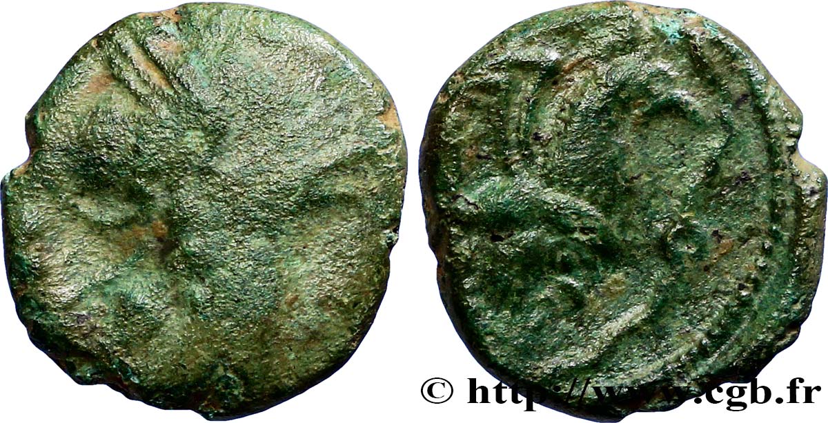 GALLIA - BELGICA - BELLOVACI (Regione di Beauvais) Bronze au coq, “type de Bracquemont” q.MB/q.BB