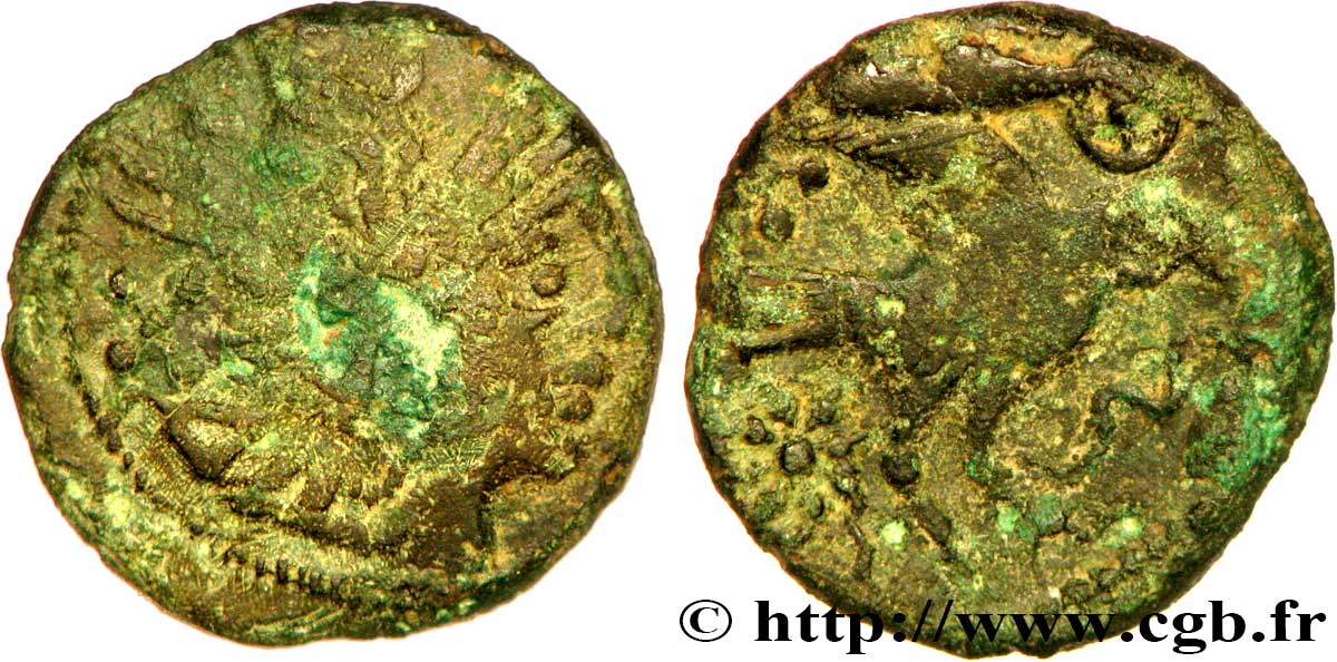 GALLIEN - BELGICA - BELLOVACI (Region die Beauvais) Bronze au coq, “type de Bracquemont”, revers inédit fSS