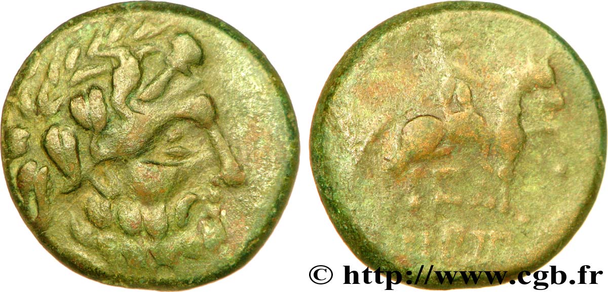 DANUBIAN CELTS - PANNONIA Bronze au cavalier AU/VF