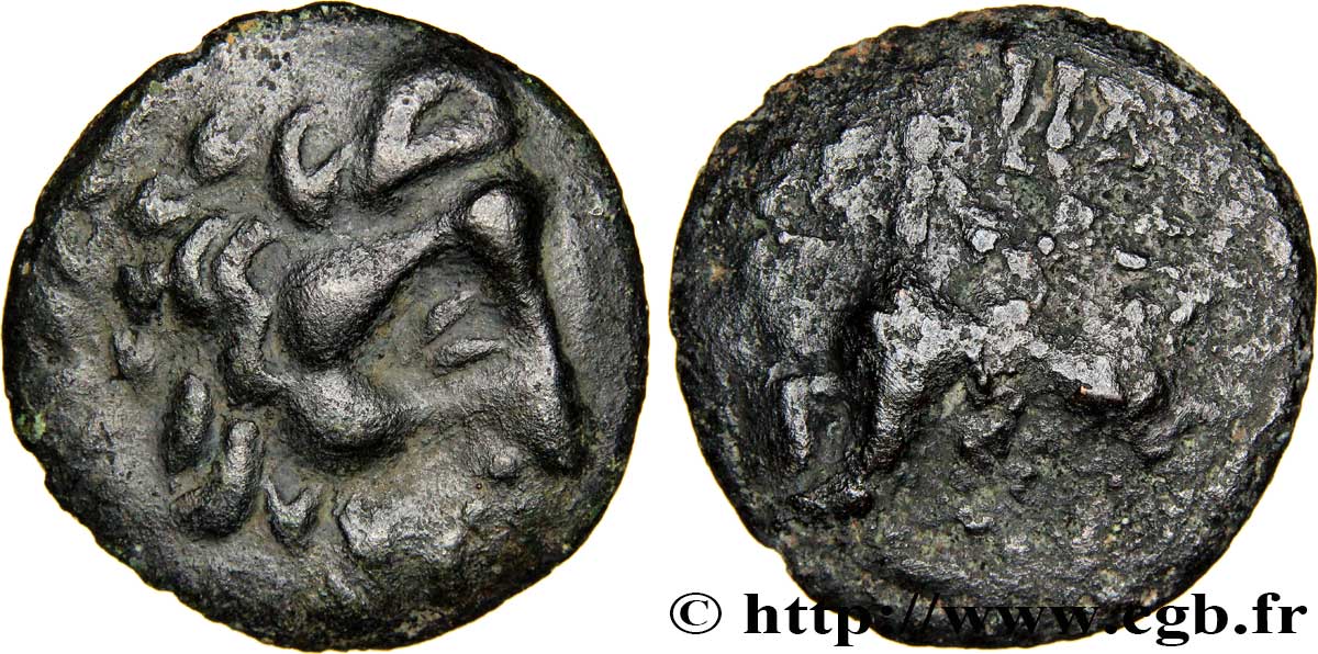 DANUBIAN CELTS - PANNONIA Bronze au cavalier XF/VF