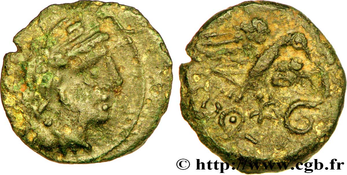 GALLIA - CARNUTES (Beauce area) Bronze “à l’aigle et au serpent” VF