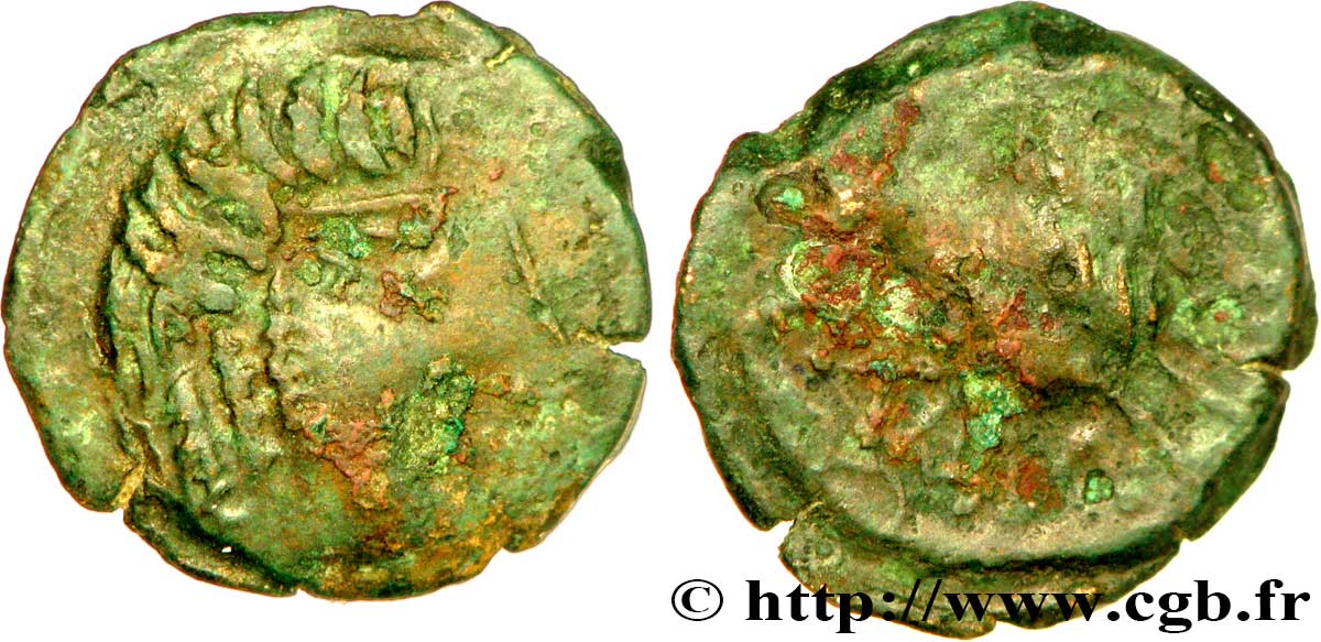GALLIA - BITURIGES CUBI (Región de Bourges) Bronze CAMBIL BC+/BC