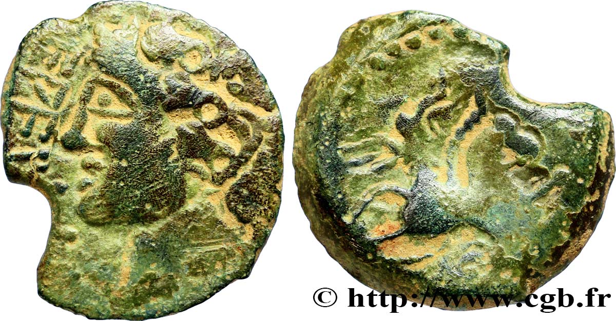GALLIEN - BELGICA - MELDI (Region die Meaux) Bronze EPENOS fS/SS