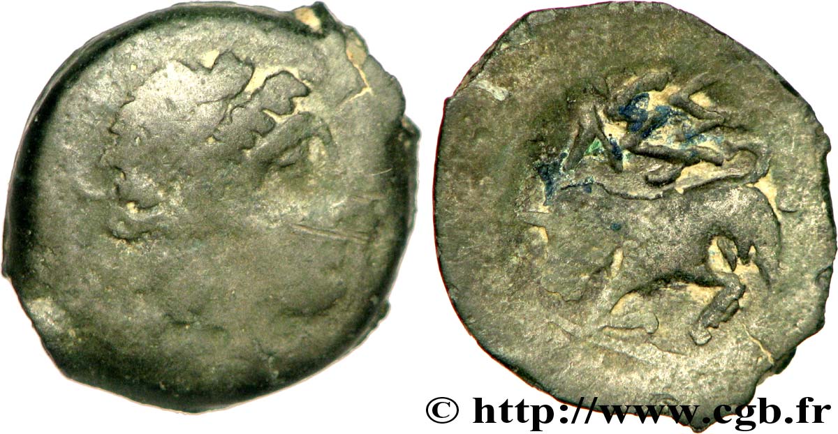 MASSALIA - MARSEILLES Bronze au taureau - revers à gauche BC/BC+